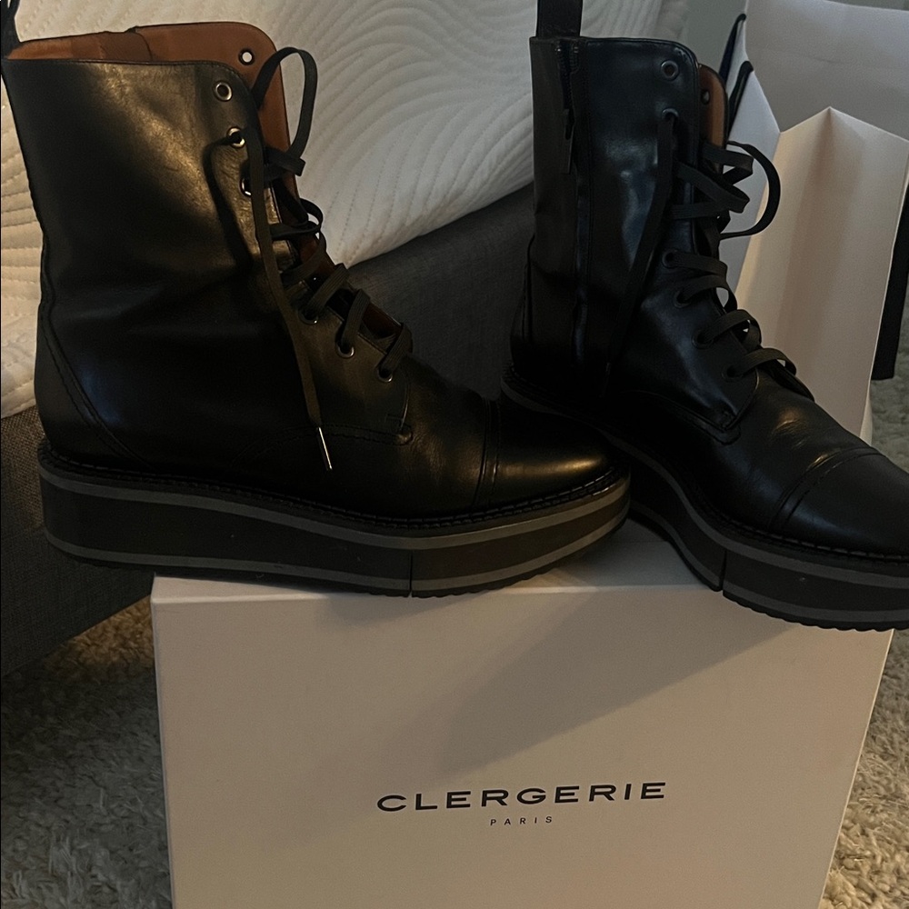 Robert Clergerie Black Ankle Boots